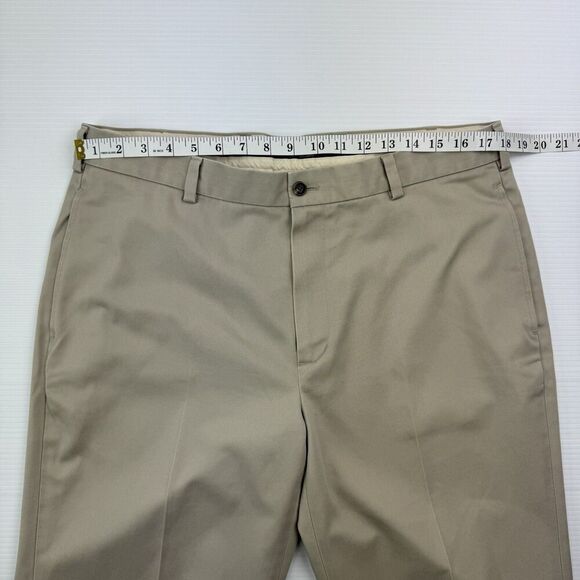 Brooks Brothers Clark Advantage Chino Flat Front Pants Tan Size 36x30 - Picture 6 of 9